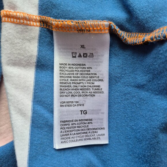 Nautica Men's Classic Fit Striped Rugby Polo Shirt XL Shrimp - Picture 9 of 14